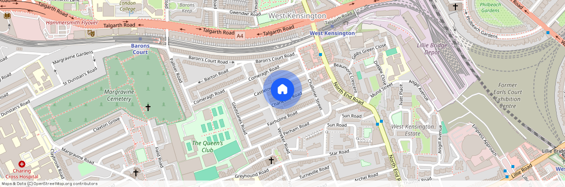 Castletown Road, Barons Court, London, W14