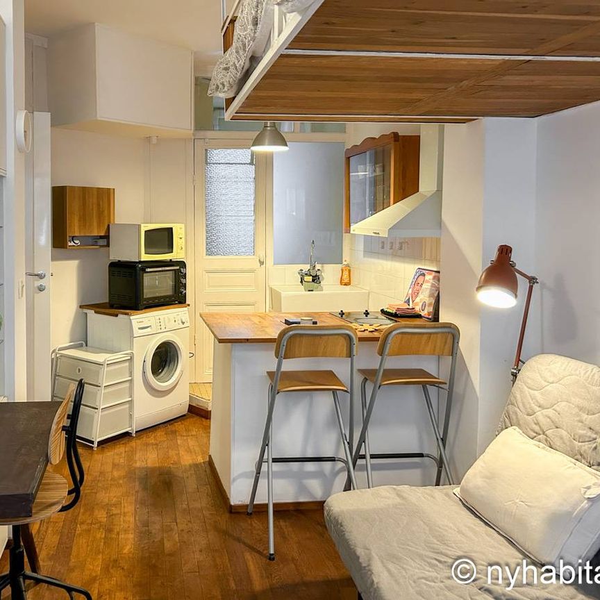Logement à Paris, Location meublée - Studio T1 - Clichy, Montmartre - Sacré Coeur (PA-4500) - Photo 1