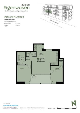 Rent a 3 ½ rooms apartment in Zurich - Photo 5