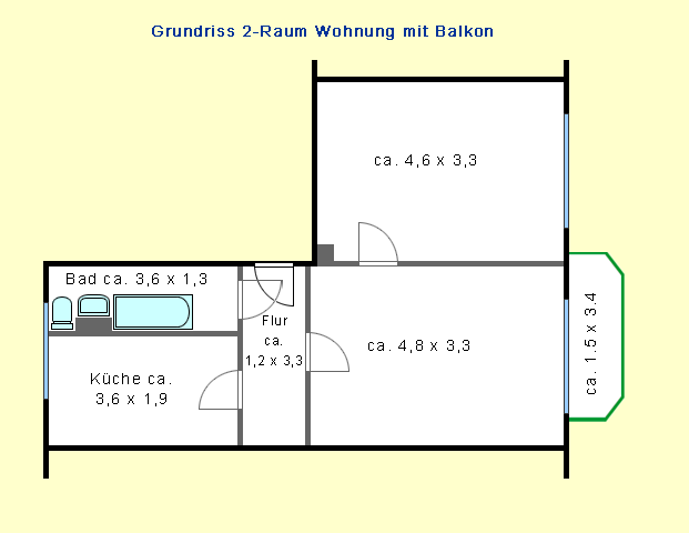 Einzug ab 01.12.2025 möglich. 2-Raumwohnung in Möckern - Foto 1