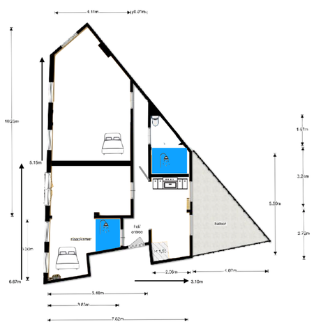 Te huur: Appartement Da Costakade in Amsterdam - Foto 2