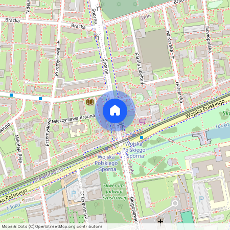 ul. Sporna, Doły, Bałuty, Łódź, łódzkie