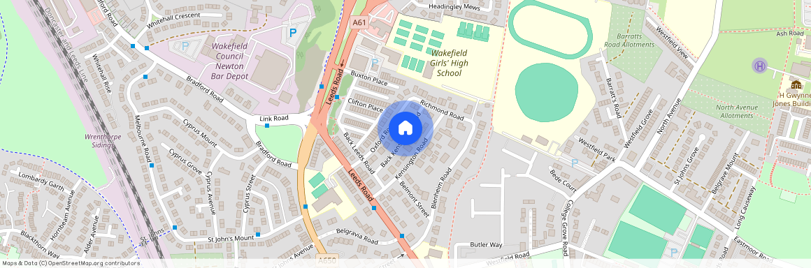 Arlington Street, Wakefield, West Yorkshire, UK, WF1