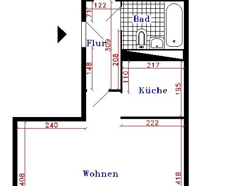2-Raum-Wohnung mit Balkon und Aufzug - Photo 1