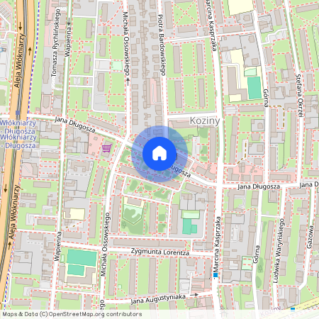 ul. Jana Długosza, Koziny, Polesie, Łódź, łódzkie