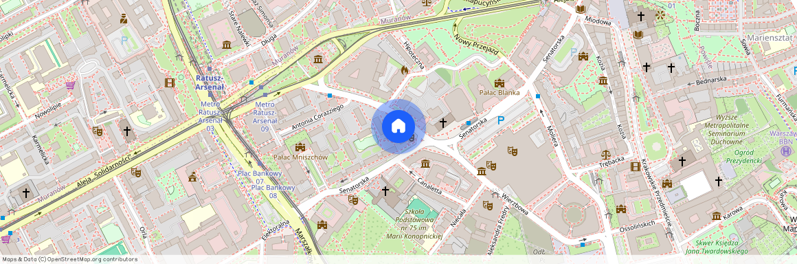 ul. Senatorska, Śródmieście Północne, Śródmieście, Warszawa, mazowieckie