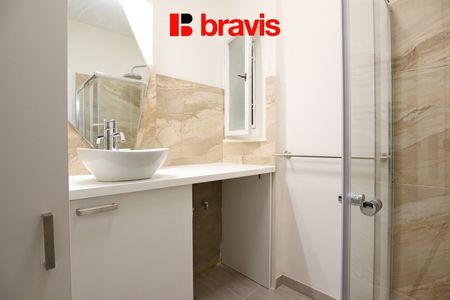 Pronájem bytu 1+1, ulice Křídlovická, Staré Brno, balkon, sklep, klimatizace, po rekonstrukci - Fotografie 2