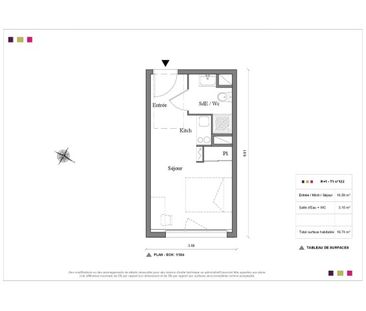 Location Appartement 1 pièce 19m² AUZEVILLE TOLOSANE 31320 - Photo 4