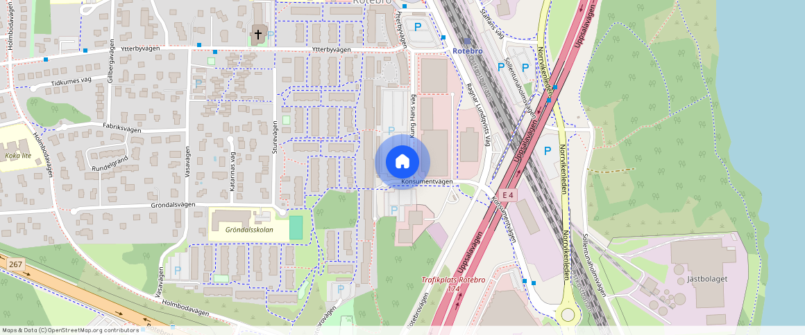 Kung Hans väg **, Rotebro