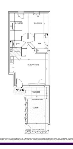 Appartement à louer 3 pièces 60.52m² - Photo 1