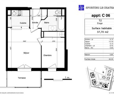 Appartement 2 pièces – 37 m² - Photo 1