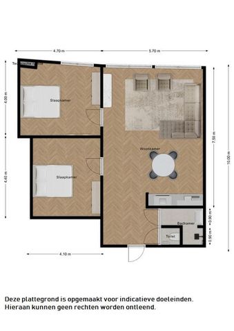 Appartement te huur: Turfkade 15 4461 AP Goes - Foto 5