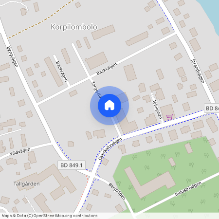 Torggatan, Korpilombolo