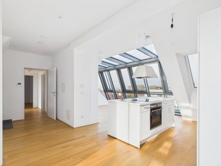 Exklusive klimatisierte Dachterrassenwohnung | Top-Ausstattung | Direkte U3-Anbindung Enkplatz | Privater Liftzugang | Garagen-Stellplatz & Kellerabteil inklusive! - Photo 4