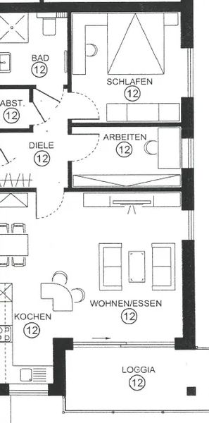 3-Zimmer-Wohnung mit Loggia in zentraler Lage von Werl - Foto 2