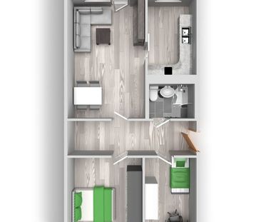 3-Raum-Wohnung Heidekrautweg 6 - Foto 4