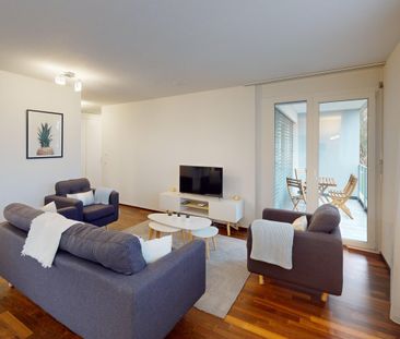 Elegant 3-bed furnished apartment with balcony in Morges - Photo 3