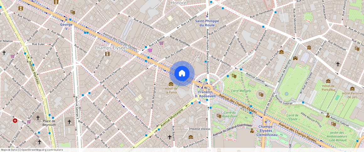 Champs Élysées, Triangle d'or, Paris