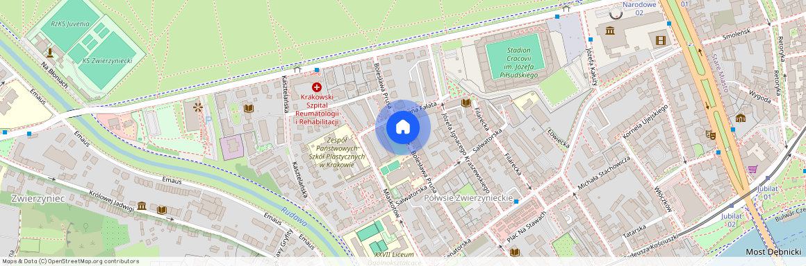 ul. Bolesława Prusa, Półwsie Zwierzynieckie, Zwierzyniec, Kraków, małopolskie