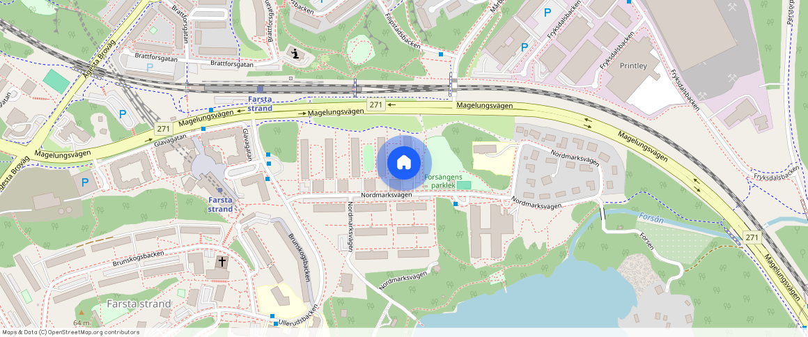 Nordmarksvägen **, Farsta Strand