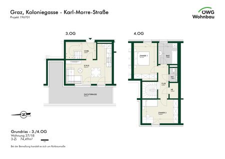 Modernes Wohnen mit Weitblick-3 Zimmer mit Dachterrasse - Photo 5