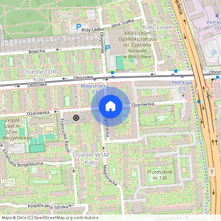 ul. Ożarowska 61, Koło, Wola, Warszawa, mazowieckie