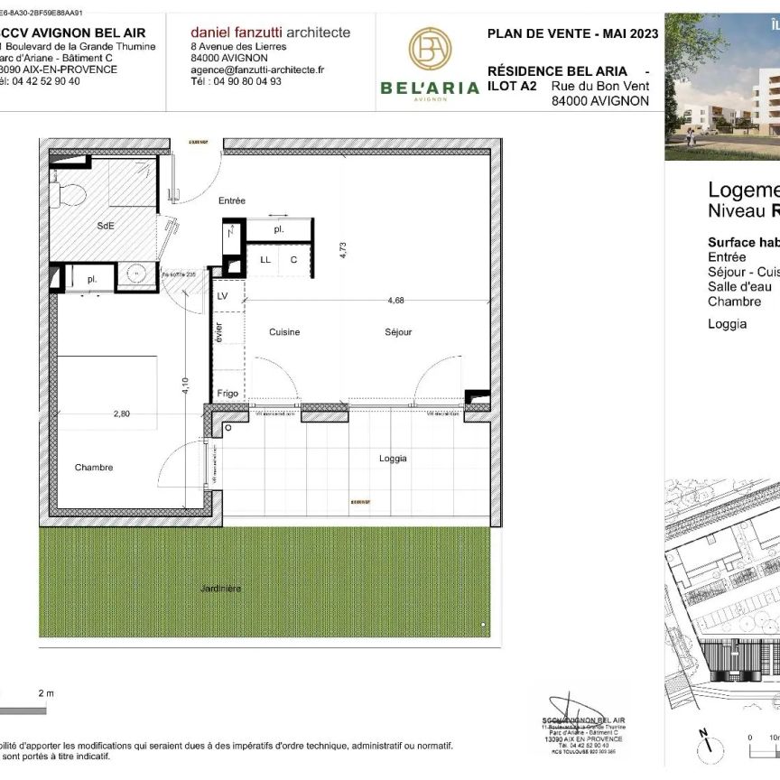 Appartement à louer 2 pièces 43.2m² - Photo 2