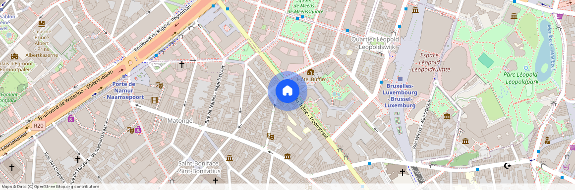 Rue du Trône - Troonstraat 75, 1050 Ixelles - Elsene, Belgium