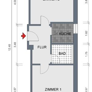 Wohnung, 2 Zimmer (46,41 m²) - Foto 3