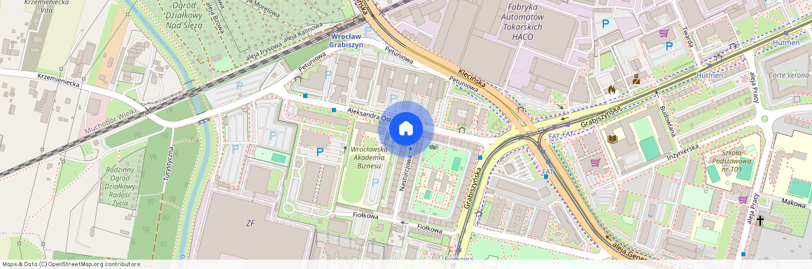 ul. Nasturcjowa, Grabiszyn, Fabryczna, Wrocław, dolnośląskie