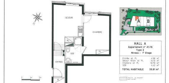 TOULOUSE / Location Appartement 2 Pièces 34 m² - Photo 2