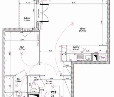 Appartement 2 Pièces 47 m² - Photo 2