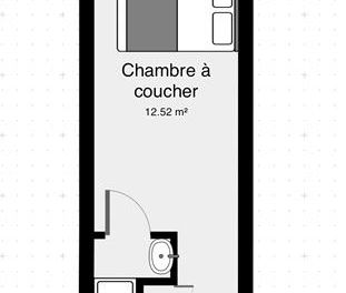 Verhuur appartement 1 kamer, 15m² - Foto 2