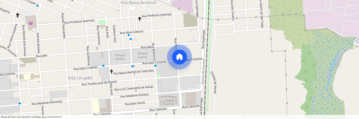 Rua Gato Cinzento, 1271 - Vila Urupês, Suzano - SP