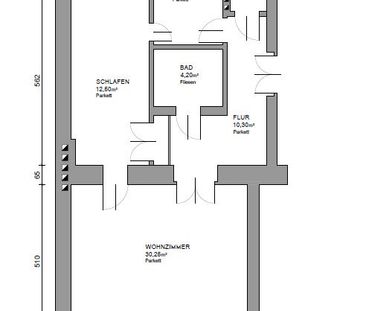 Provisionsfrei – Wunderschöne Altbauwohnung mit zwei Zimmer und ein... - Foto 4