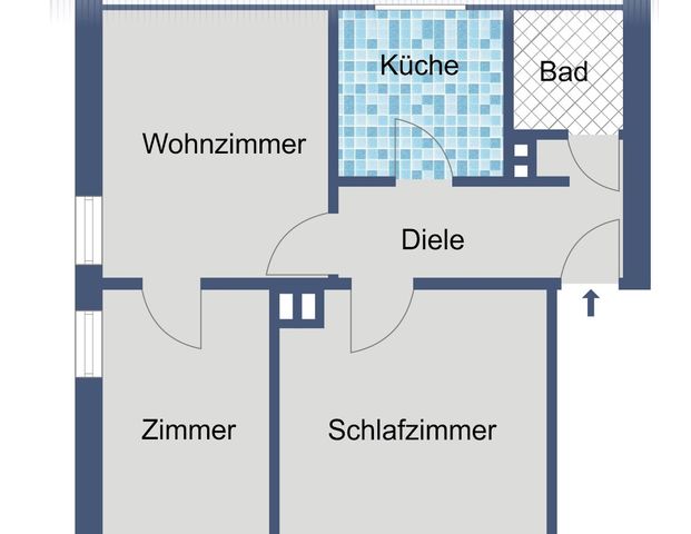 Gemütliche Dachgeschosswohnung in Bad Wildungen ab Mai frei! - Foto 1