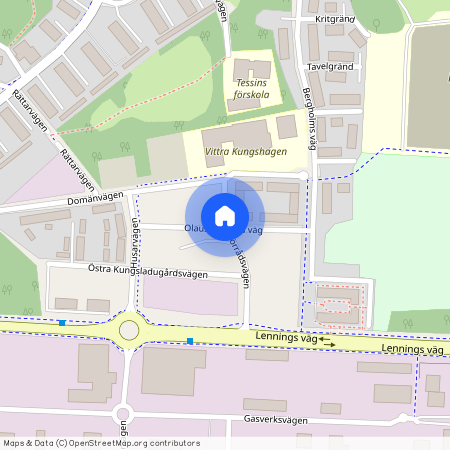 Olaus Martinis väg, Nyköping