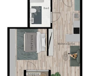 Gemütliches Apartment im EG mit TG-Stellplatz. Ihr neues Zuhause im... - Photo 5