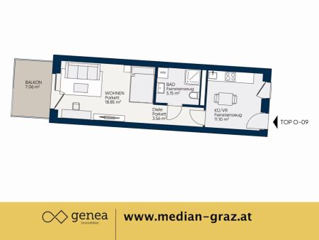 Balkonwohnung mit begrüntem Innenhof | Provisionsfrei | MEDIAN - Photo 4