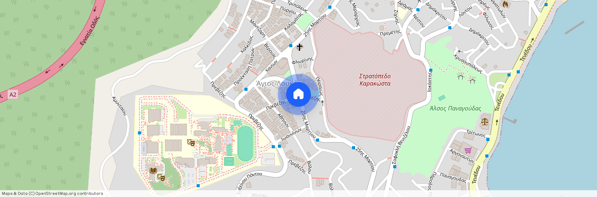 Εικοστής Πέμπτης Μαρτίου 30-44, 654 04, Καβάλα (654 04), Άγιος Λουκάς (Καβάλα)