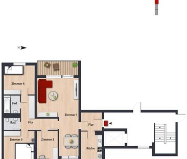 Familien aufgepasst! Großzügige 4-Zimmer-Wohnung zum Wohlfühlen // ... - Foto 2