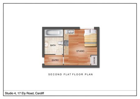 Flat 4, 17 Ely Road, Cardiff CF5 2JF - Photo 3