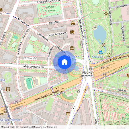 Aleja Wyzwolenia 2, Warszawa, Śródmieście, Śródmieście Południowe