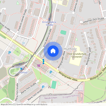 Chemnitz, Hutholz, Wolgograder Allee 204