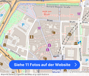 +++ 2 Raumwohnung, Aufzug und Balkon in der Hainstraße +++ - Foto 1