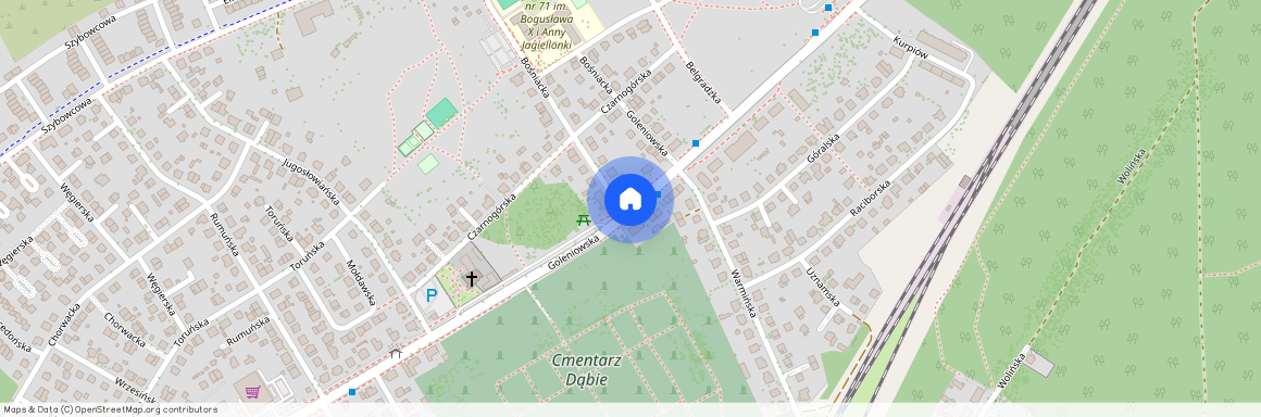 ul. Goleniowska, Dąbie, Prawobrzeże, Szczecin, zachodniopomorskie