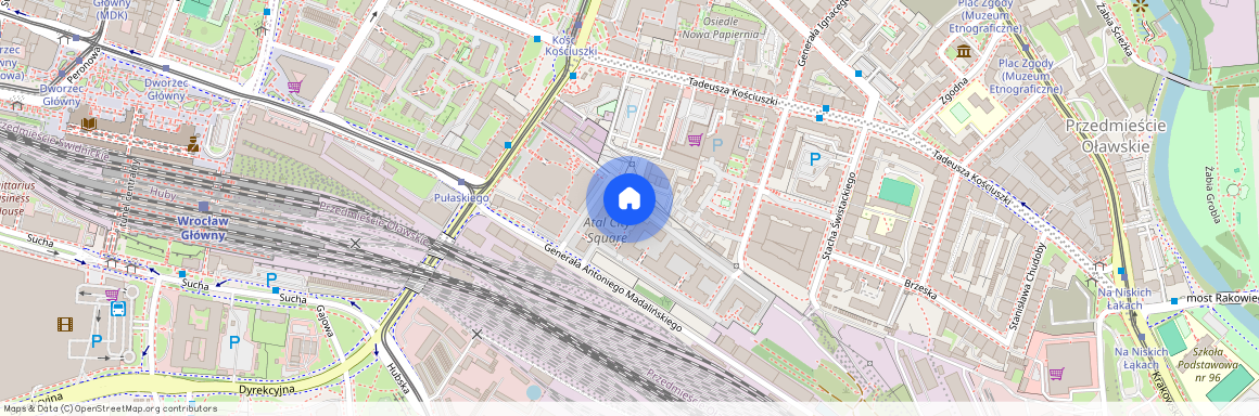 ul. gen. Antoniego Madalińskiego, Przedmieście Oławskie, Krzyki, Wrocław, dolnośląskie