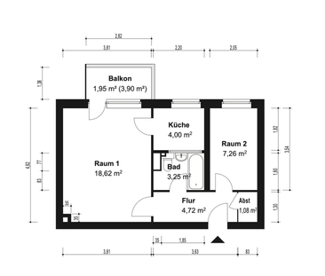 Helle 2-Zimmer-Wohnung mit Balkon in Reinickendorf - Photo 1