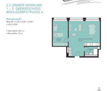 Appartement moderne de 2,5 pièces à la gare de Bümpliz - Photo 2