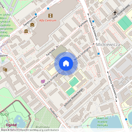 ul. Artura Grottgera, Mickiewicza, Białystok, podlaskie